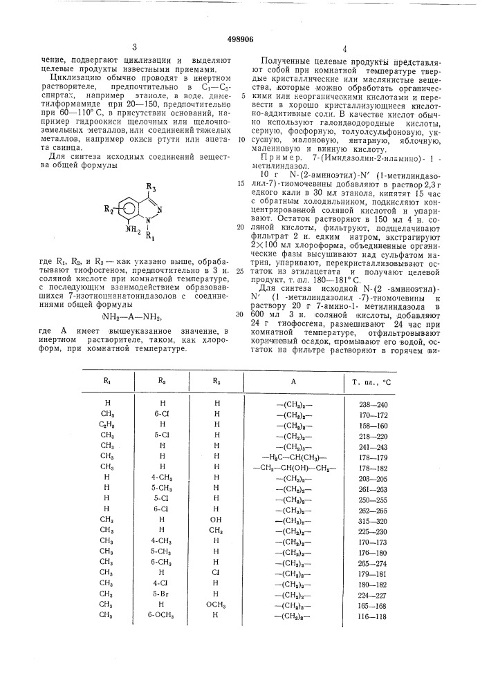 Способ получения производных индазола (патент 498906)