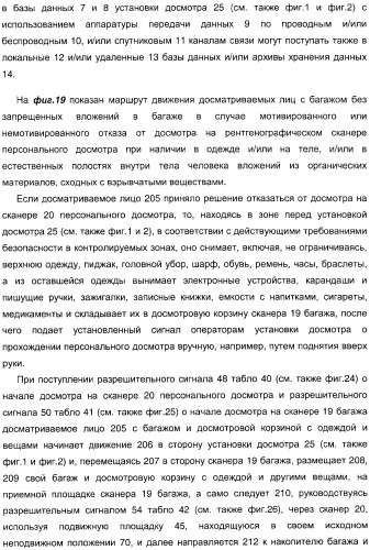 Способ досмотра лиц с багажом и установка для досмотра лиц с багажом (патент 2309459)