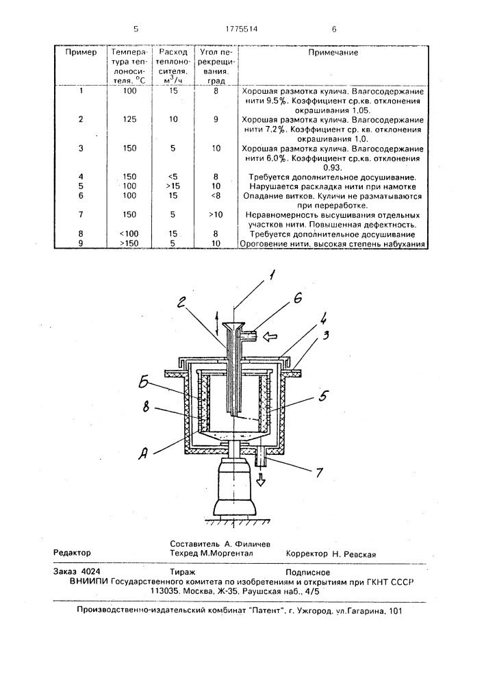 Способ тепловой обработки вискозной текстильной нити (патент 1775514)