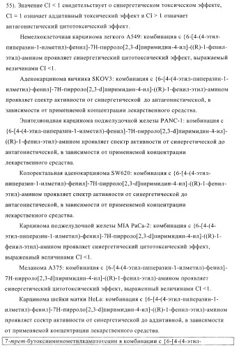 Комбинации терапевтических агентов для лечения рака (патент 2400232)