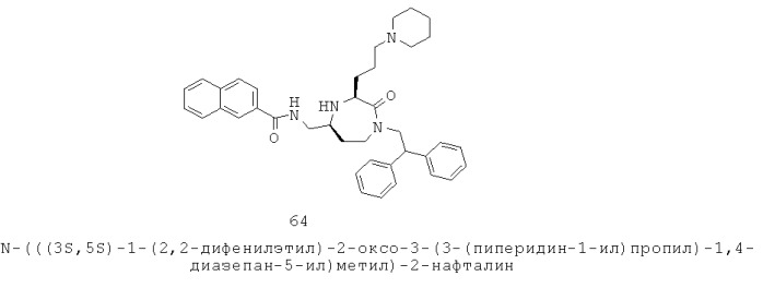 Антагонисты 3-аминоалкил-1,4-диазепан-2-он меланокортина-5 рецептора (патент 2530017)