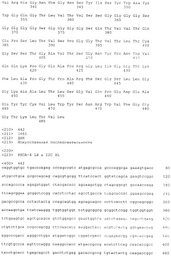 Pscaxcd3, cd19xcd3, c-metxcd3, эндосиалинxcd3, epcamxcd3, igf-1rxcd3 или fap-альфаxcd3 биспецифическое одноцепочечное антитело с межвидовой специфичностью (патент 2547600)