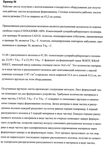 Впитывающие изделия, содержащие впитывающие материалы, проявляющие свойства отбухания/вторичного набухания (патент 2490030)