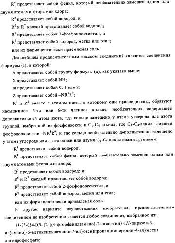 Производные фосфонооксихиназолина и их фармацевтическое применение (патент 2350611)