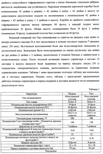 Потолочные сухие спринклерные системы и способы пожаротушения в складских помещениях (патент 2430762)