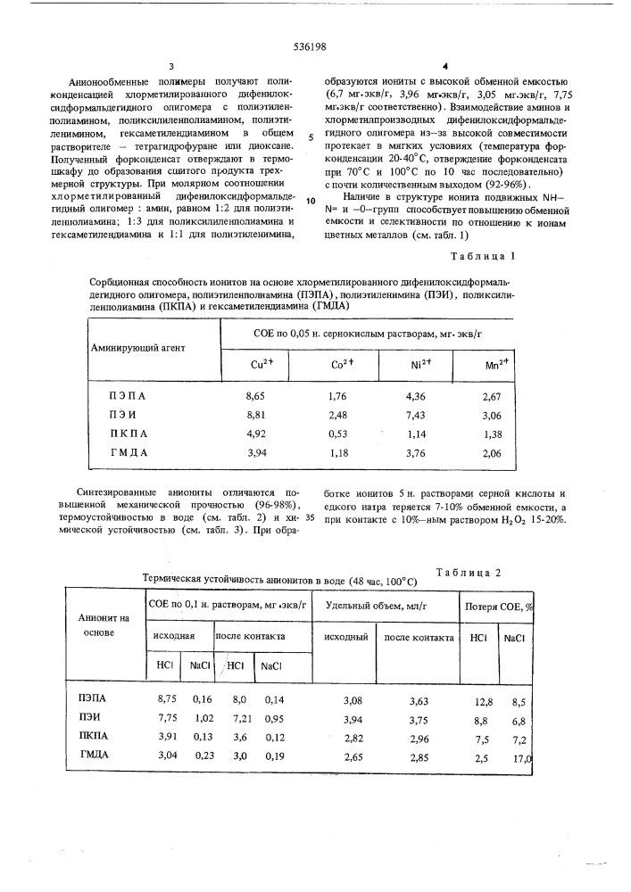 Способ получения полифункциональных анионитов (патент 536198)