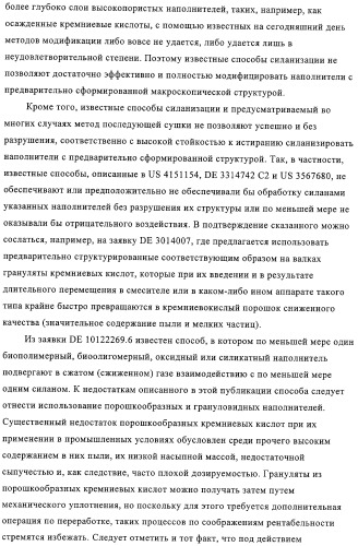 Модифицированный силаном оксидный или силикатный наполнитель, способ его получения и его применение (патент 2326145)