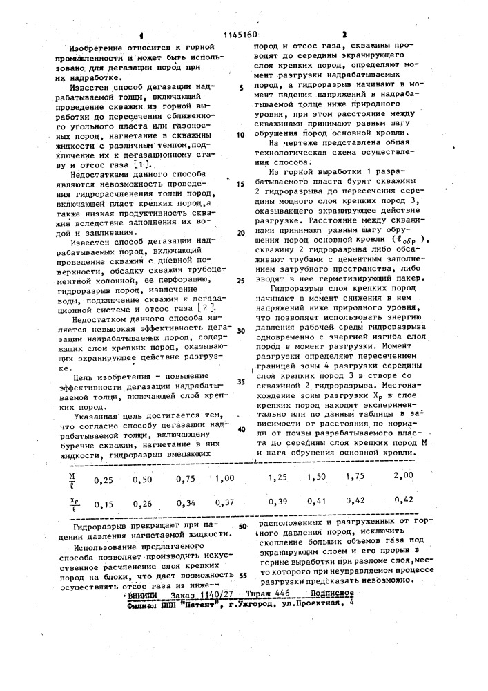 Способ дегазации надрабатываемой толщи (патент 1145160)