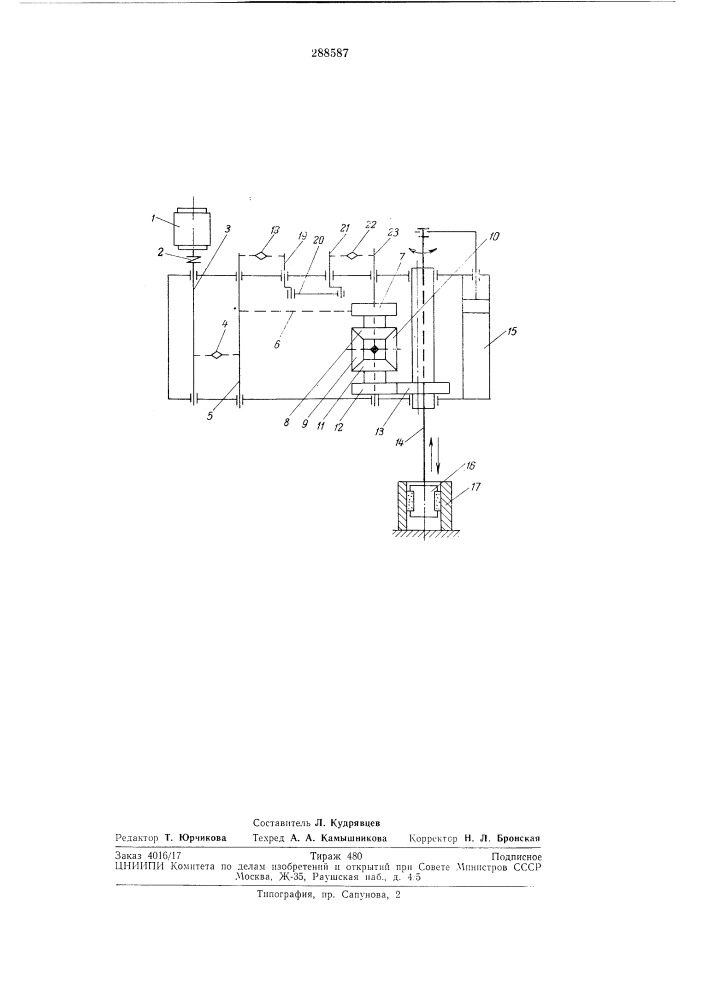 Привод шпинделя хонинговального станка (патент 288587)