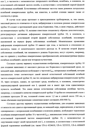 Кориолисов массовый расходомер, способ измерения массового расхода протекающей в трубопроводе среды, применение массового расходомера и способа измерения массового расхода протекающей в трубопроводе среды (патент 2339916)