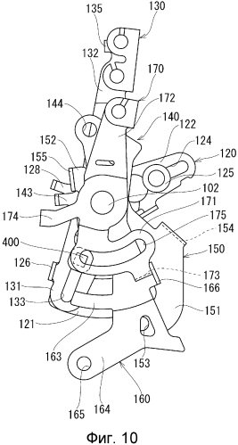 Механизм передачи усилия освобождения дверной защелки (патент 2565164)