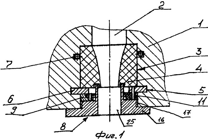 Промывочный узел бурового долота (варианты) (патент 2539073)