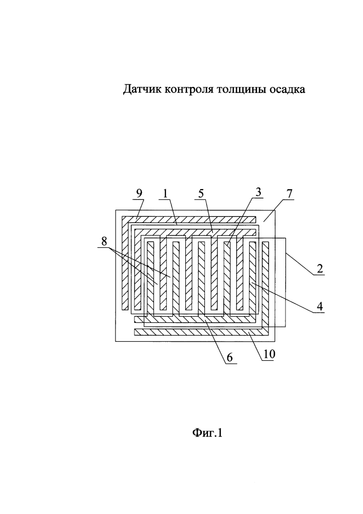 Датчик контроля толщины осадка (патент 2624657)