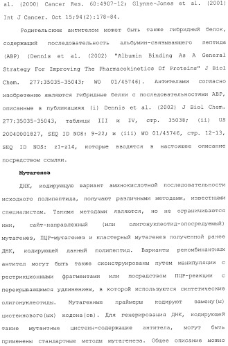 Антитела, сконструированные на основе цистеинов, и их конъюгаты (патент 2412947)