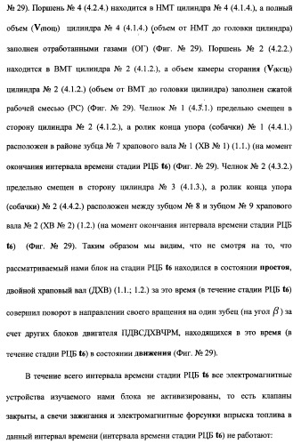 Поршневой двигатель внутреннего сгорания с двойным храповым валом и челночно-рычажным механизмом возврата поршней в исходное положение (пдвсдхвчрм) (патент 2372502)