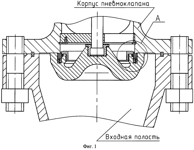 Затвор пневмоклапана (патент 2459128)