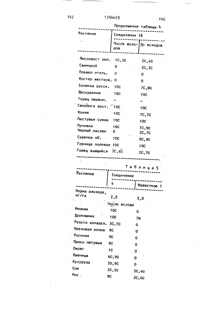 Способ борьбы с нежелательной растительностью (патент 1748629)
