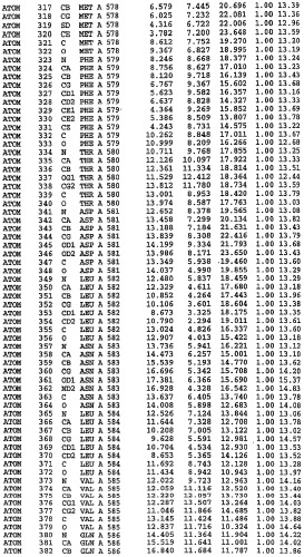 Кристаллическая структура фосфодиэстеразы 5 и ее использование (патент 2301259)