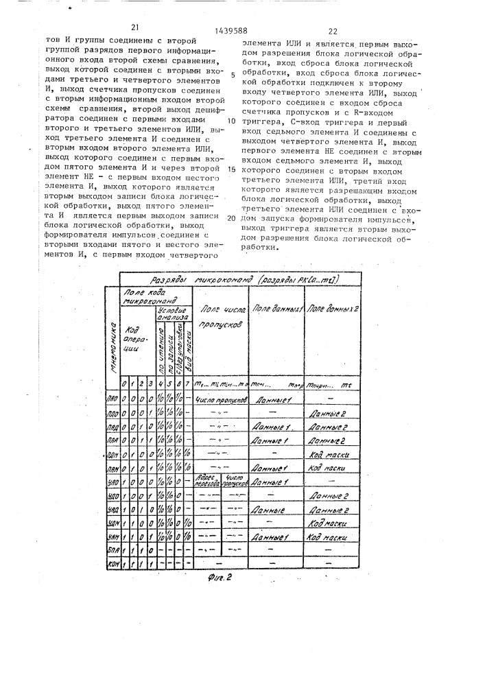 Программируемое устройство для контроля цифровых систем (патент 1439588)