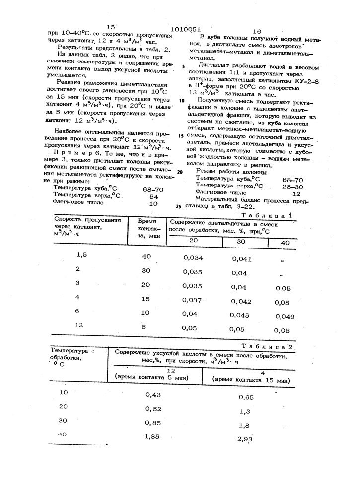 Способ получения метанола и ацетата натрия (патент 1010051)