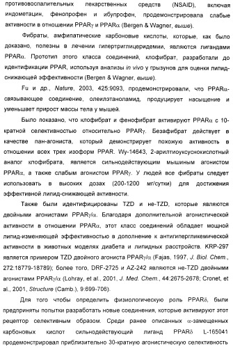 Соединения, активные в отношении ppar (рецепторов активаторов пролиферации пероксисом) (патент 2419618)