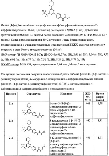 Производные морфолинопиримидина, полезные для лечения пролиферативных нарушений (патент 2440349)