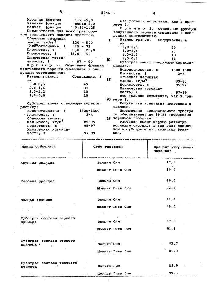 Субстрат (патент 884633)