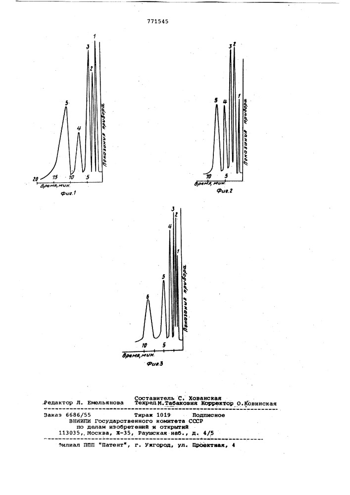 Адсорбент для газохроматографического разделения органических соединений (патент 771545)