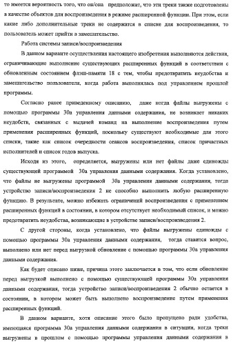 Устройство записи/воспроизведения и относящийся к нему способ управления отображаемыми на дисплее данными (патент 2347285)