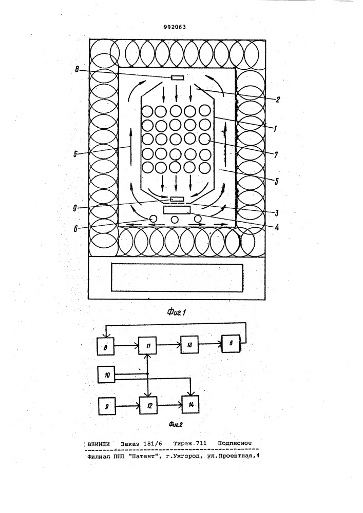 Способ управления процессом воздушной стерилизации (патент 992063)