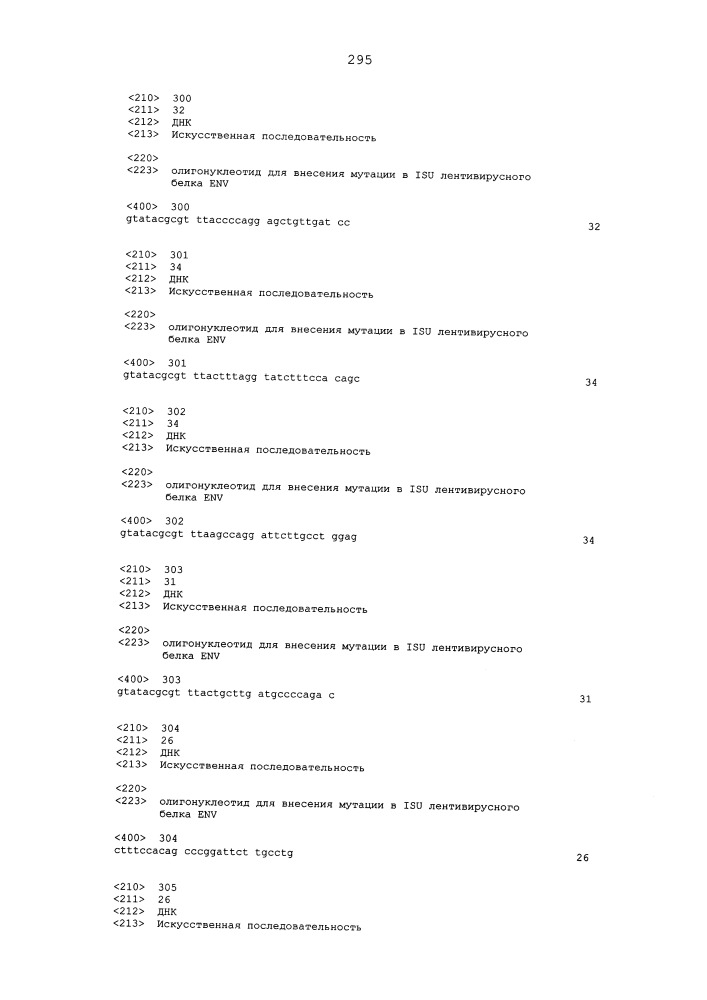 Мутантные лентивирусные белки env и их применение в качестве лекарственных средств (патент 2654673)