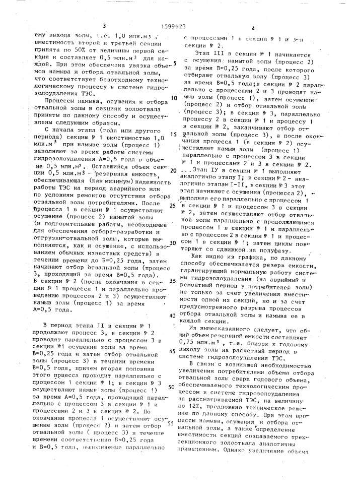 Способ безотходной технологии гидрозолоудаления (патент 1599623)