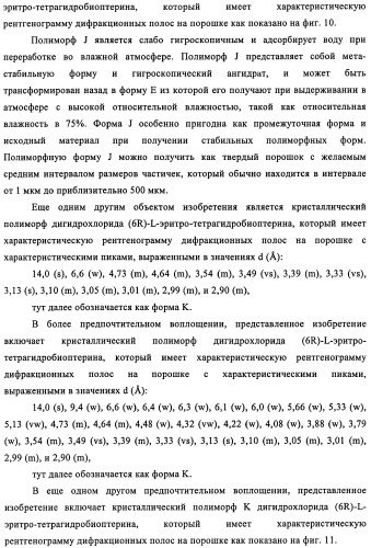 Кристаллические формы дигидрохлорида (6r)-l-эритро-тетрагидробиоптерина (патент 2434870)