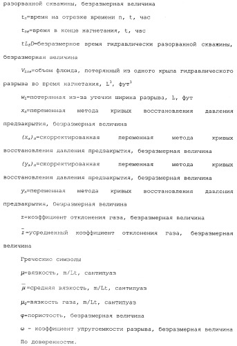 Способы и устройства для оценки физических параметров резервуаров с использованием метода кривых восстановления давления при испытании разрыва нагнетанием/сбросом (патент 2359123)