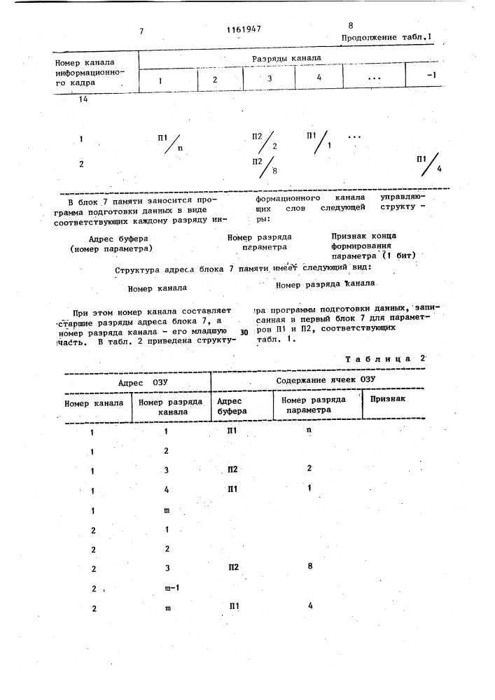 Устройство для ввода информации (патент 1161947)