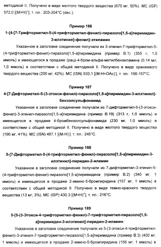 Производные ацетиленил-пиразоло-пиримидина в качестве антагонистов mglur2 (патент 2412943)