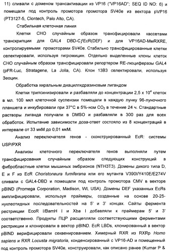 Хиральные диацилгидразиновые лиганды для модуляции экспрессии экзогенных генов с помощью экдизон-рецепторного комплекса (патент 2490253)