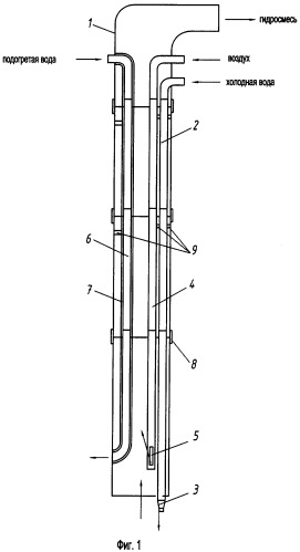 Скважинный эрлифтный снаряд для гидродобычи полезных ископаемых (патент 2327041)