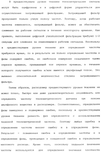 Способы и электронный измеритель для быстрого обнаружения неоднородности вещества, текущего через расходомер кориолиса (патент 2366900)