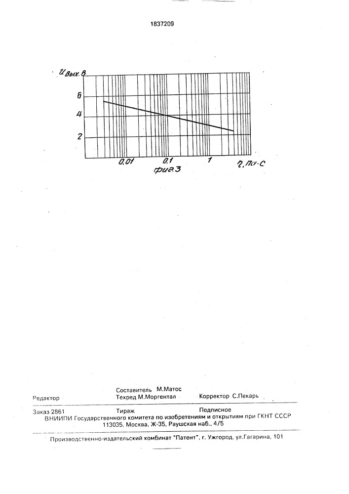 Устройство для измерения вязкости жидкости (патент 1837209)