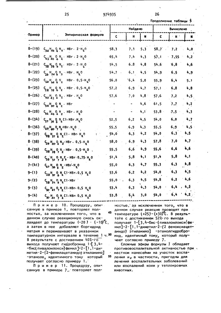 Способ получения сложных эфиров замещенного фенилэтиламина или его соли (патент 974935)