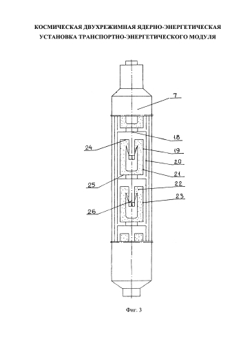 Космическая двухрежимная ядерно-энергетическая установка транспортно-энергетического модуля (патент 2592071)