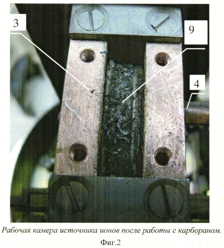 Способ нерпрерываемого производства пучка ионов карборана с постоянной самоочисткой ионного источника и компонент системы экстракции ионного имплантатора (патент 2522662)