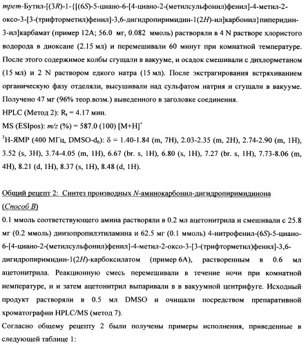 4-(4-циано-2-тиоарил)-дигидропиримидиноны и их применение (патент 2497813)