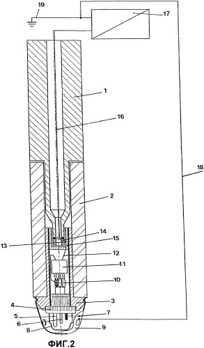 Устройство для определения параметров металлического расплава или слоя шлака, покрывающего металлический расплав (патент 2421526)