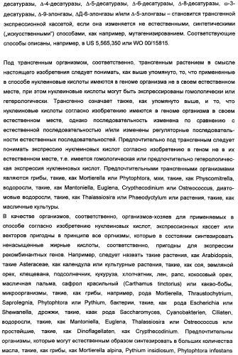 Способ получения полиненасыщенных кислот жирного ряда в трансгенных организмах (патент 2447147)