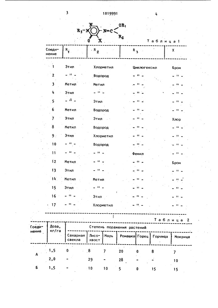 Способ борьбы с нежелательными растениями (патент 1019991)