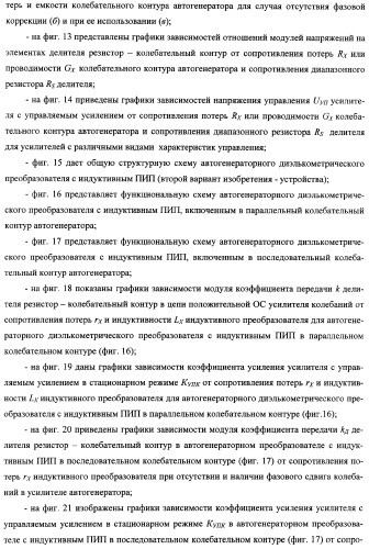 Автогенераторный диэлькометрический преобразователь и способ определения диэлектрических характеристик материалов с его использованием (варианты) (патент 2361226)