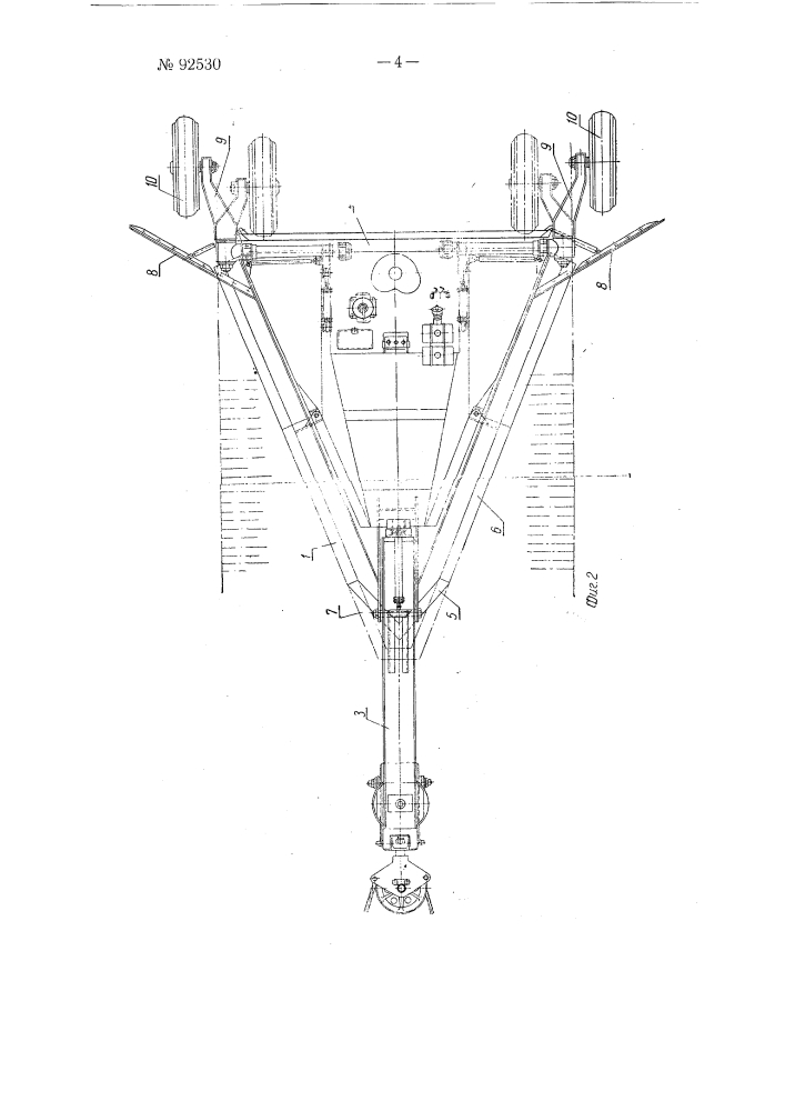 Плужный канавокопатель для рытья и очистки оросительных каналов (патент 92530)