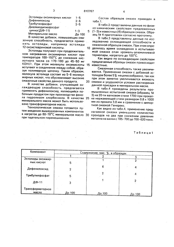 Смазка для холодной обработкиметаллов давлением (патент 810767)